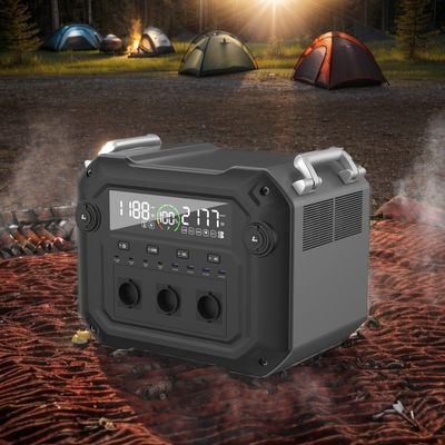 AC Output Power 2500W 2340wh Outdoor Portable Power Station Ion Solar Energy Storage