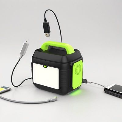 600W Energy Storage Emergency Mobile Power Supply with 300W 200W Battery Bank and Liquid Crystal Display
