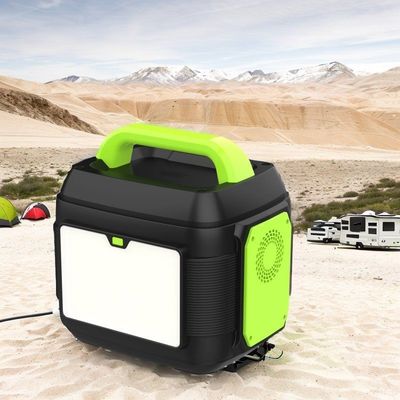 Portable 600W Solar Rechargeable Power Station Ternary Lithium Battery Customizable Colour