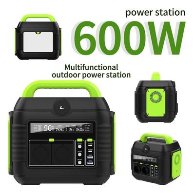 600W Outdoor Camping Portable Power Station Battery Removable May Not American Standard