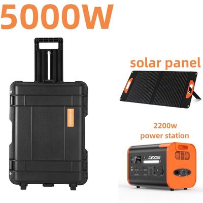 8000W Peak Power Portable Solar Power Generator for Outdoor Activities Compact and Modern