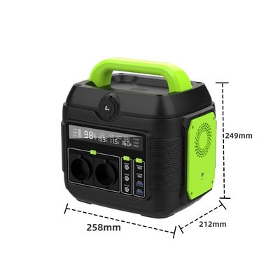 Un AC Socket 600W Rechargeable Lighting Portable Mobile Power Station Solar Generator