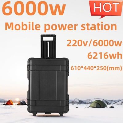 6000whot Portable Solar Generator with Ternary Lithium Battery and Mobile Power Station