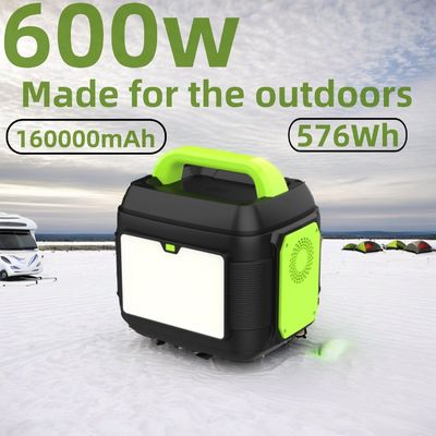 Professional Portable Solar Generator 600W 576Wh / 14.4V / 40Ah / 160000mAh with MPPT