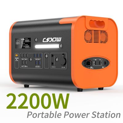 2200W Portable Power Station with LiFePO4 Battery Container Inverter and Solar Controller