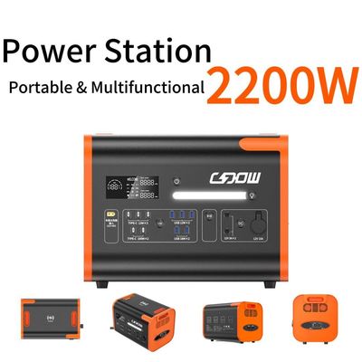 90 Minutes Charging Time 2200W High Power Solar Generator for Mobile Power Station