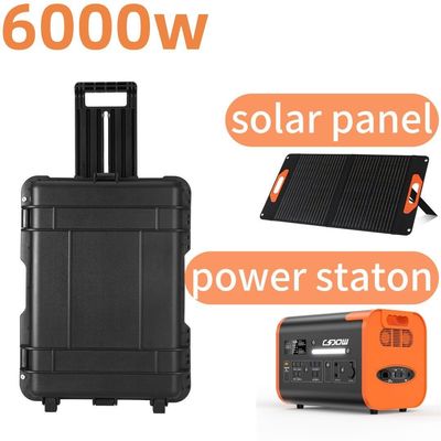 110V 220V High Power Storage 6000W Outdoor Mobile Power Station for Emergencies