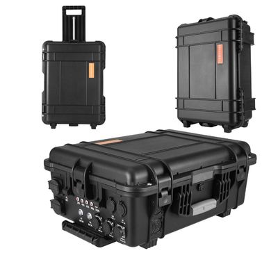 AC Output Socket All 100ah Lithium Iron Phosphate Battery Black Solar Generator for Emergency