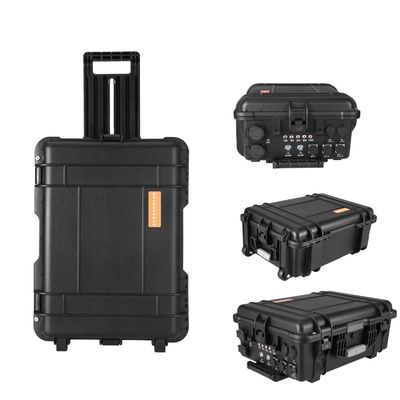 AC Output Socket All 100ah Lithium Iron Phosphate Battery Black Solar Generator for Emergency