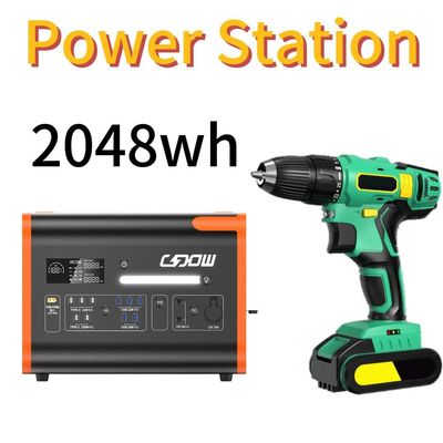 2200W Camping Solar Generator with Overload Protection Function and LiFePO4 Battery