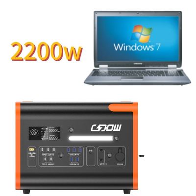 2048wh 2200W Portable Solar Energy Storage Power Station with Pure Sine Wave Inverter