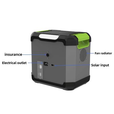 Portable Energy Storage Power Station with 12V/3A Type C1 Output 500W Solar Panel Input