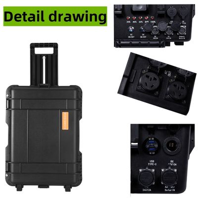 Outdoor Energy Storage LiFePO4 Battery 4000W Portable Solar Panel Camping Power Station