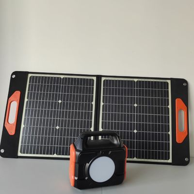 North America Market Camping Dynamo Power Station with Lithium Battery and Solar Panel