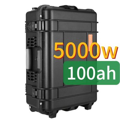 ABS Alloy Shell Material 5000W100ah Large Capacity Lithium Battery Solar Power Station
