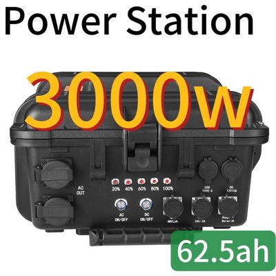 Solar Powered Drone Emergency 3000W 62.5ah Power Station with CE.Un38.3 Certification