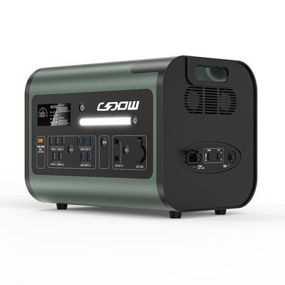800W Solar Charging Outdoor Picnic Power Mobile 2200W Power Station with Tape Display