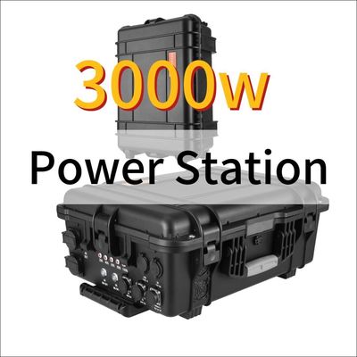 All Appliances Black 3000W Emergency Portable Solar Drone Power Station High Capacity