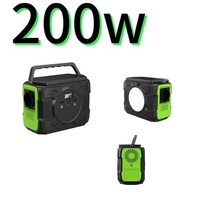 High Mobility Portable Solar Power Station with 4W LED Light Steady on and 200W Output