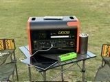 800W Solar Charging Black and Orange Outdoor Camping Portable Energy Hub 2kw Power Station