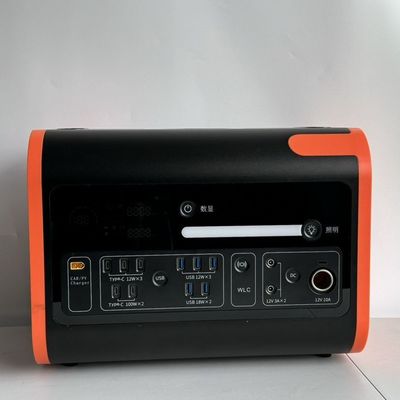 800W Solar Input Portable Mobile Power Station 200W Pure Sine Wave Inverter 2200W Outdoor Emergency