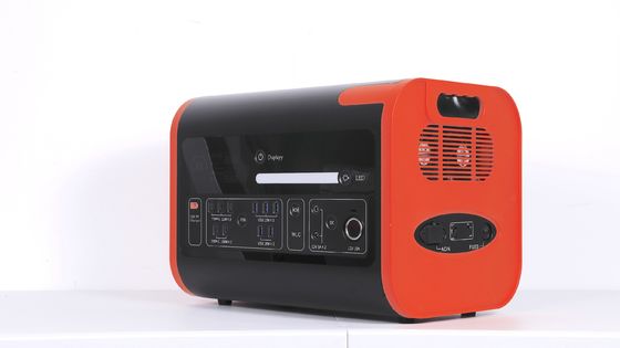 2200W40ah Wireless Charging Solar Energy Storage Power Station in Hot Orange with Black