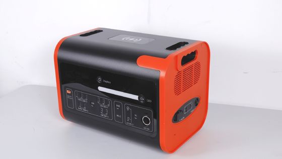 2200W40ah Wireless Charging Solar Energy Storage Power Station in Hot Orange with Black