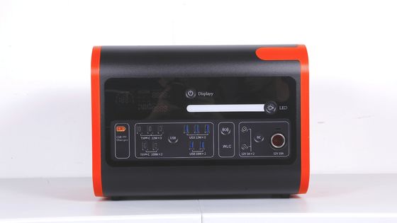 2200W40ah Wireless Charging Solar Energy Storage Power Station in Hot Orange with Black