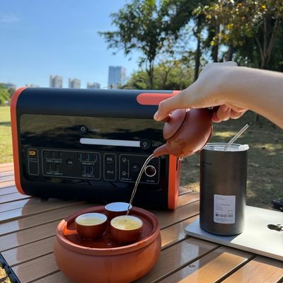 Portable Power Station with 3500W Constant Power Output and Liquid Crystal Display Screen