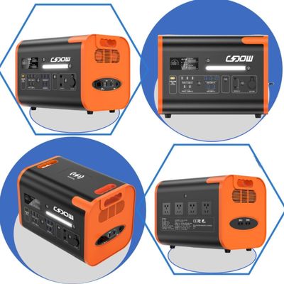 1500W Fast Charge Portable Emergency Power Station with Multiple Safety Protection Design