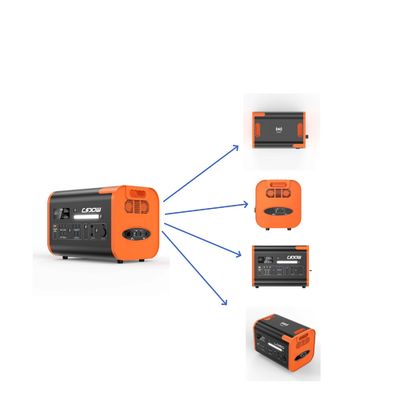Portable Power Station 1500W/2200W/3000W UPS with All AC Output Socket in Black Orange