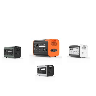 Portable Power Station 1500W/2200W/3000W UPS with All AC Output Socket in Black Orange