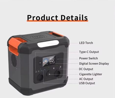 Inverter Bidirectional Inverter 1500W for Uav Home Outdoor Portable Power Station