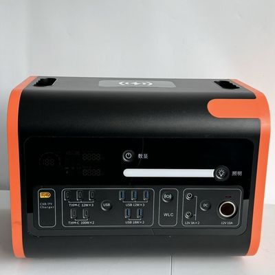 Portable Power Station 2200W Pure Sine LiFePO4 UPS Backup Battery for Outdoor Camping