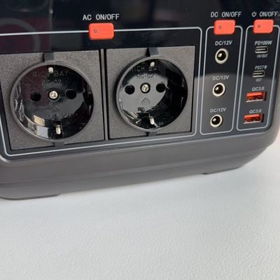 Outdoor Mobile Power Station with 600W Solar Panel Charging and Sinusoidal Wave Output