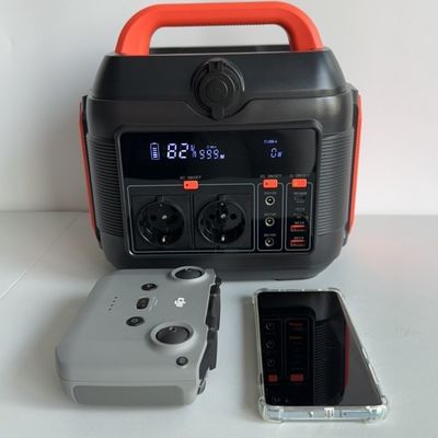 Outdoor Mobile Power Station with 600W Solar Panel Charging and Sinusoidal Wave Output