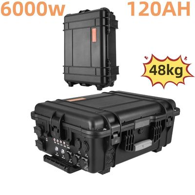 AC Pure Sine Wave 6000W/120ah Solar Generator for Home and Outdoor Energy Solution