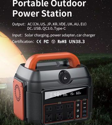Family Outdoor Camping 600W Solar Power Station with Battery and Solar Panel Charging