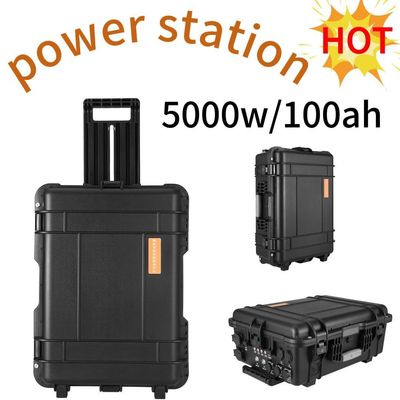 Outdoor Camping Solar Power Station All AC Output Socket 4800wh 48V100ah for Family