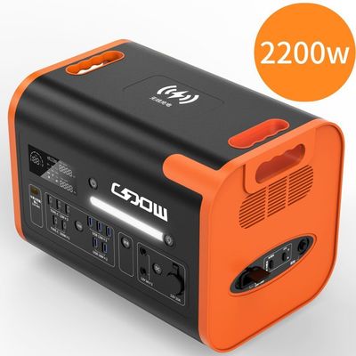 90 Minutes Charging Time 2200W Portable Solar Power Station for Household Emergency