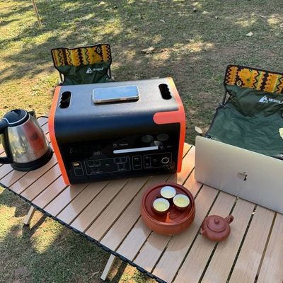 800W Max Solar Charging Car Portable Power Station with Pure Sine Wave Output Waveform