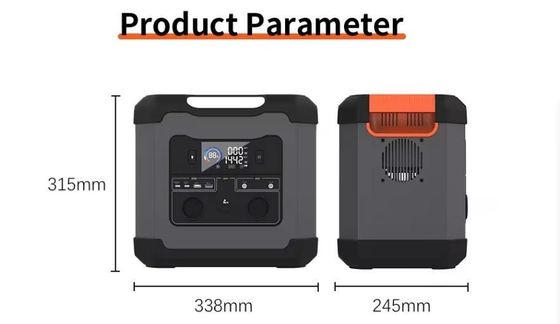 Portable 1500W/1344wh Solar Generator Portable Power Station for Disaster Preparedness
