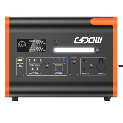 220V/40ah/2200W Solar Power Portable Outdoor Energy Storage Power Station with Fast Charge 1500W Lithium Battery