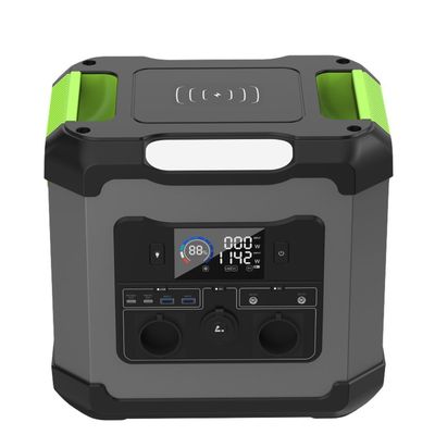Emergency LED Lights and 5W Wireless Charging 1500W Solar Generator for Outdoor Camping