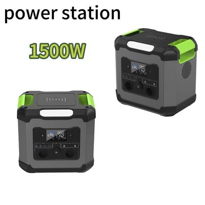 Outdoor Camping ST15 1500W Portable Power Station with 110V/220V Solar Panel Charging