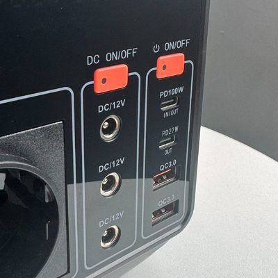 110V/220V Support Portable Power Station with 600W/1500W Output and DC Output 12-13V 10A