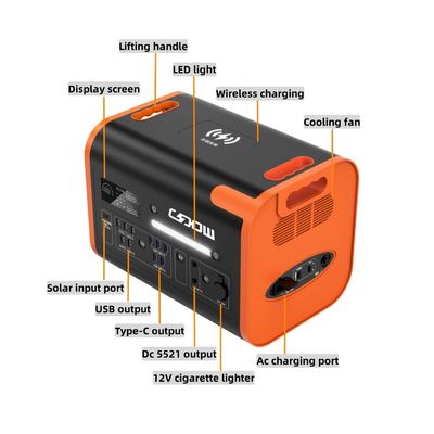 2200W 2048wh Solar Power Station/LiFePO4 Portable Mobile Power/Inverter Pure Sine Wave