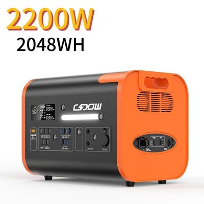 Powerful 2200W Outdoor Power Supply Solar Energy Storage System for Home in 90 Minutes