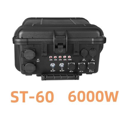 6000W Portable Rechargeable Solar Wind Power Station for Live Broadcast and Outdoor