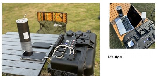 AC Output Current 15A Max 6000W Outdoor USB Charger for Travel Camping and Emergencies